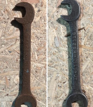 Maulschlüssel Vor/Nachher Gleitschleifen